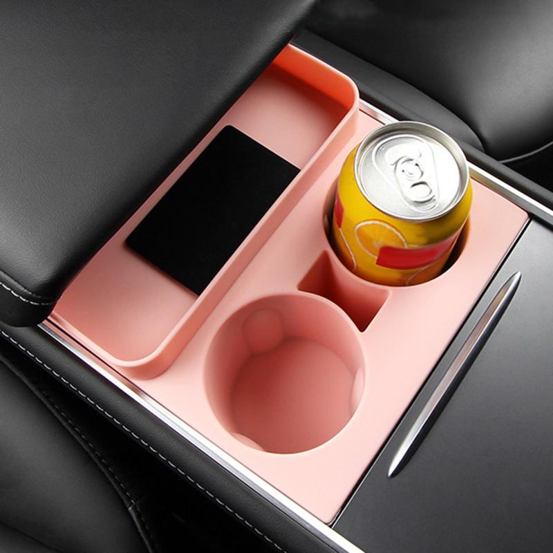 Hộp Đựng Đồ Uống 2 Trong 1 Màu Đen Cho Xe Hơi Fenteer1