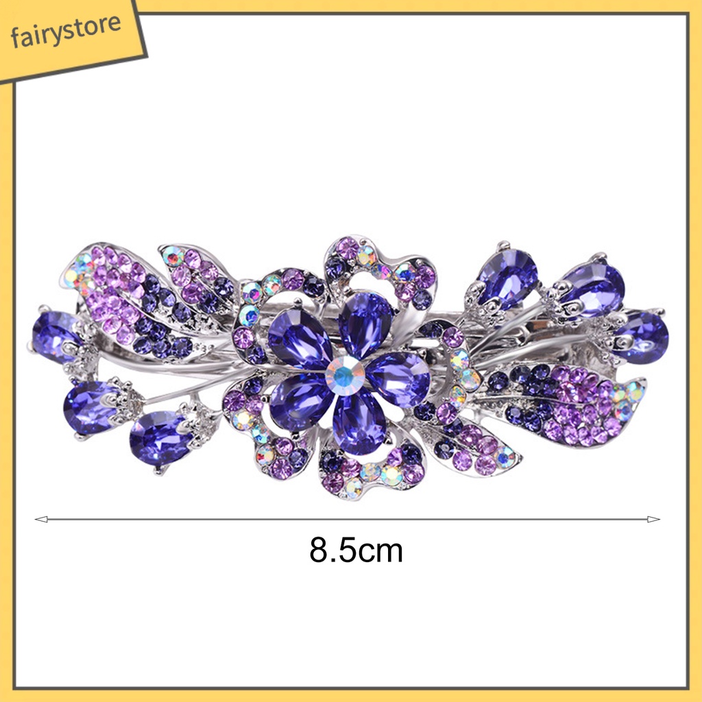 Kẹp Tóc Pha Lê Giả Chống Trượt Chống Biến Dạng Tiện Dụng