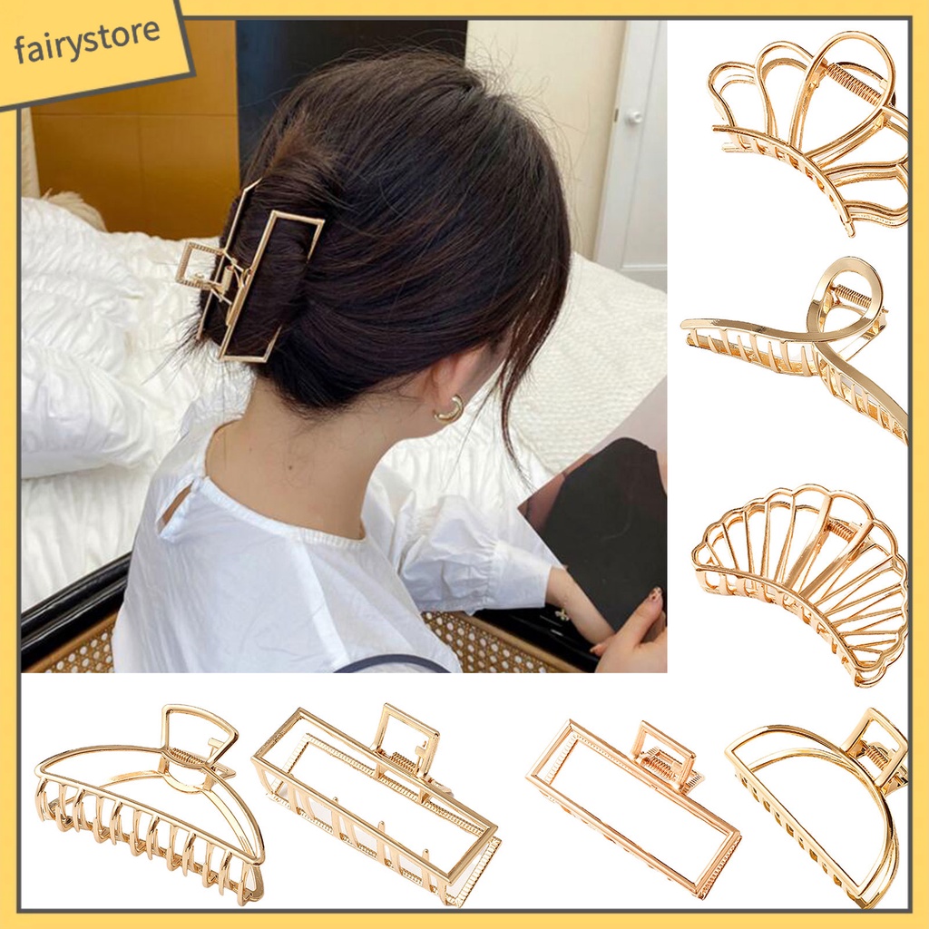 Kẹp Tóc Kim Loại Thiết Kế Thanh Lịch Cho Nữ