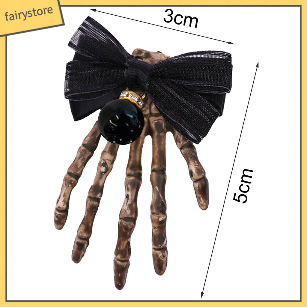 Kẹp Tóc Hình Xương Bàn Tay Halloween Chống Trượt Chống Rơi
