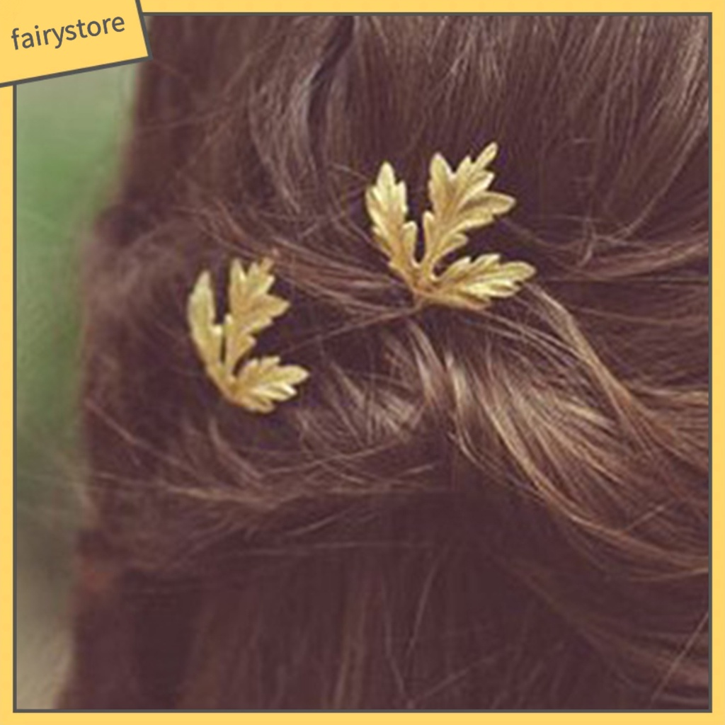 Kẹp Tóc Hình Lá Phong Co Giãn Thời Trang