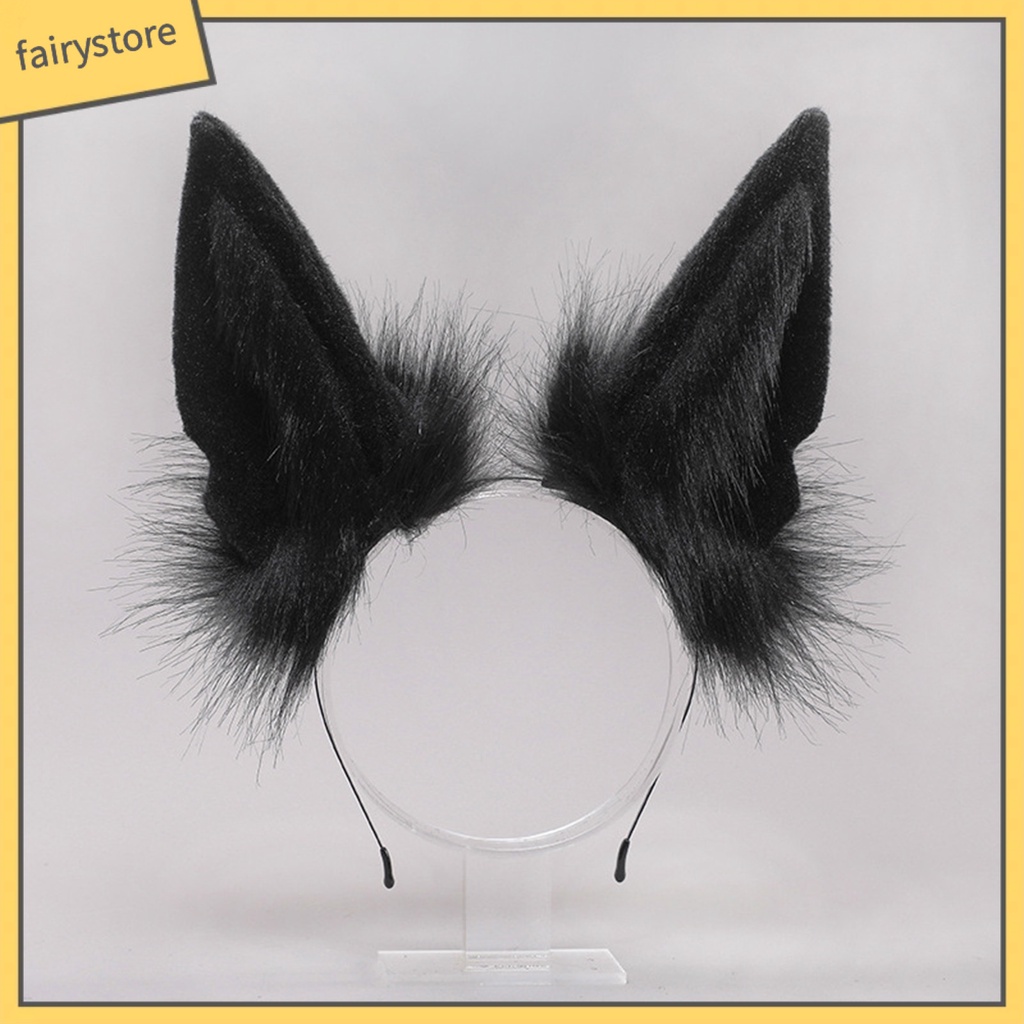 1 Set Băng Đô Tai Mèo Bông Phong Cách Lolita Đáng Yêu