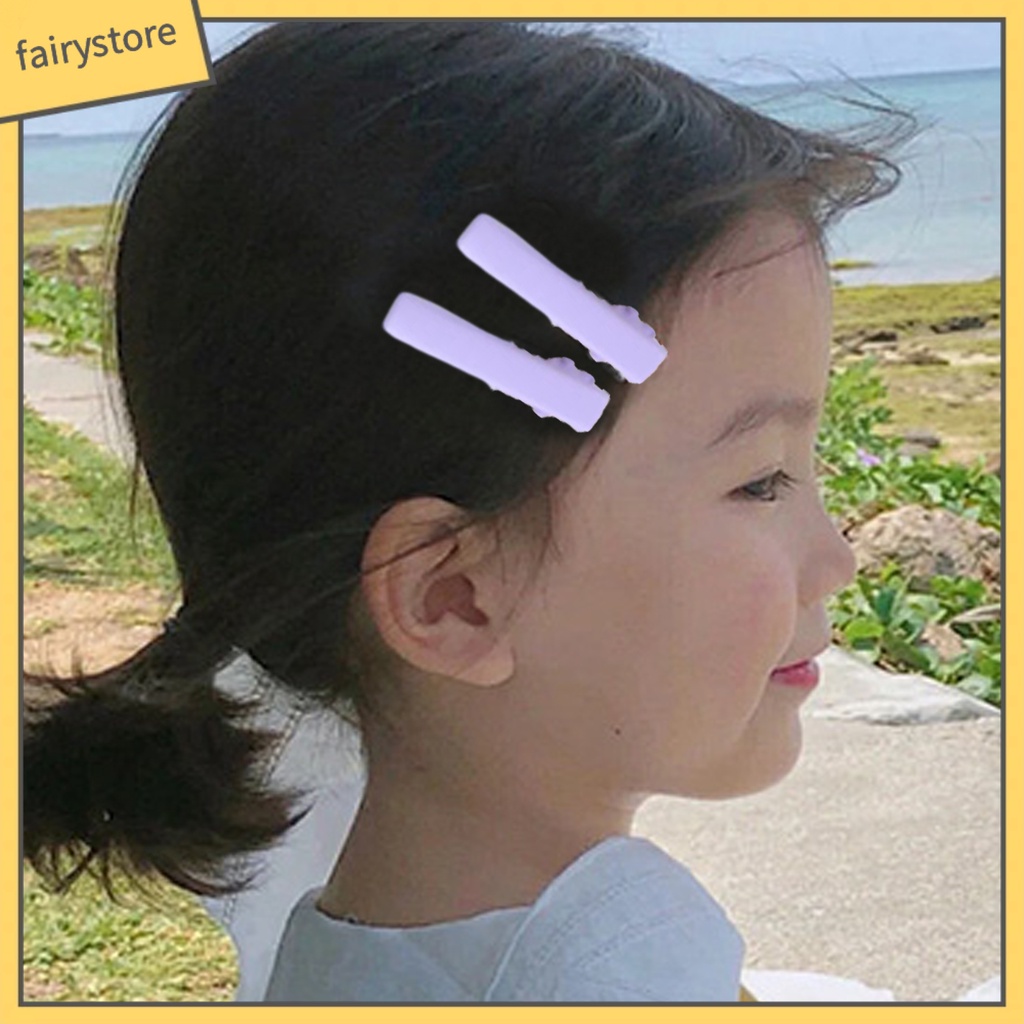 Set 30 / 50 Kẹp Tóc Co Giãn Chống Trượt Màu Sắc Ngọt Ngào Cho Bé Gái