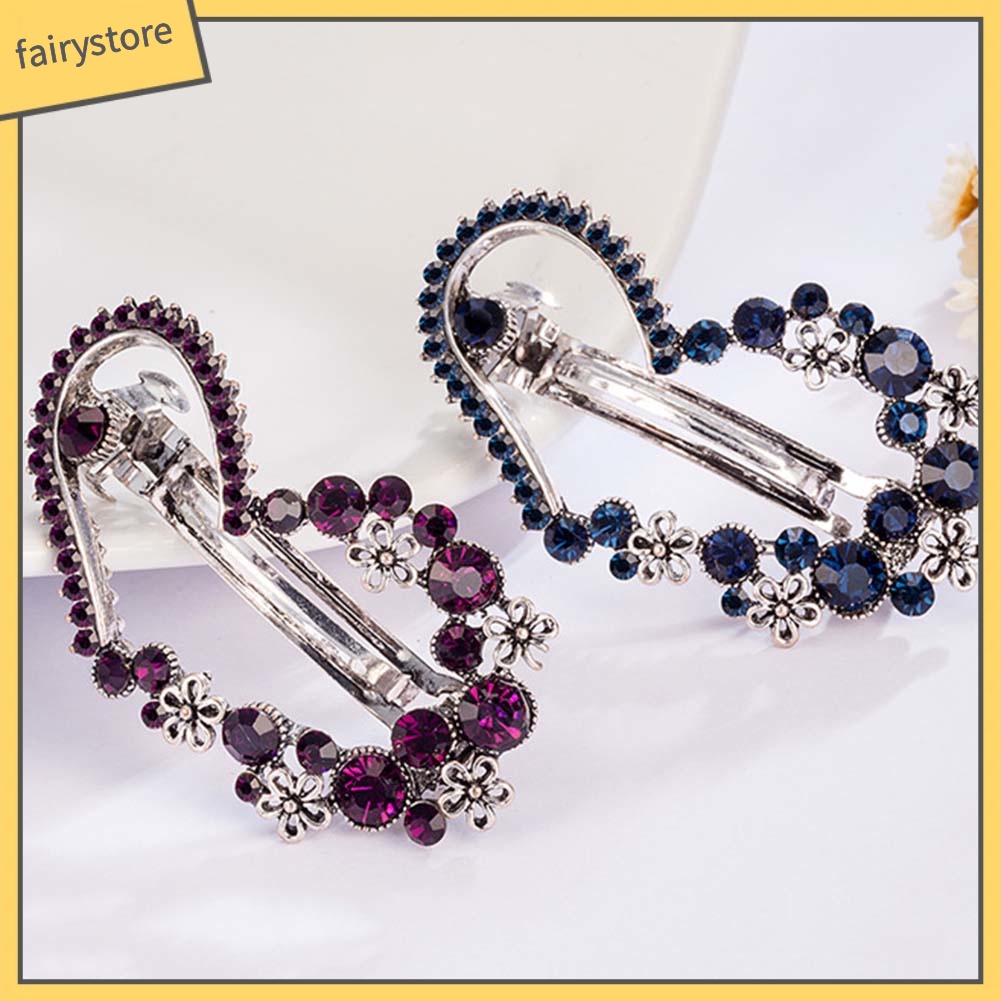 Kẹp TóC HìNh Sao BiểN / TráI Tim ĐíNh Kim Cương Giả ThờI Trang Cho Nữ