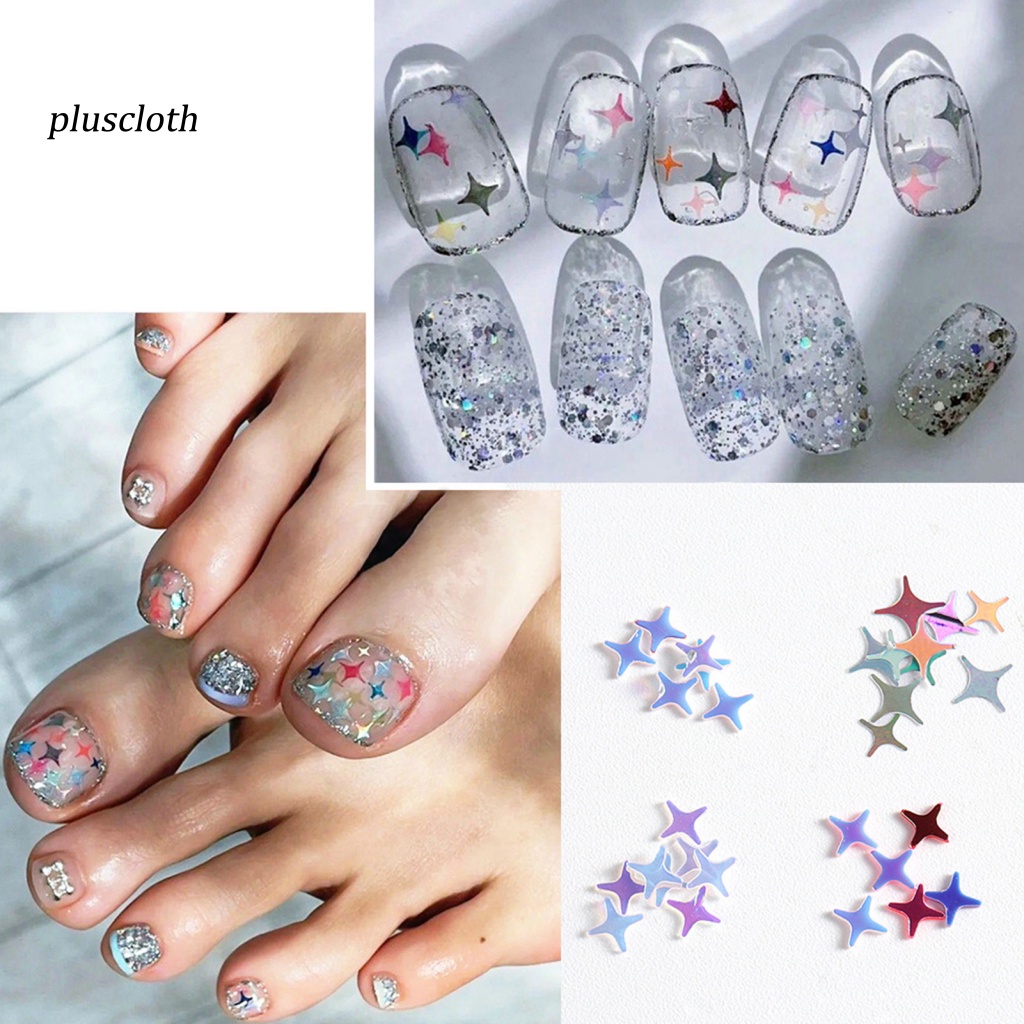 1 Hộp Sequin Lấp Lánh Trang Trí Móng Tay Không Gây Kích Ứng DIY