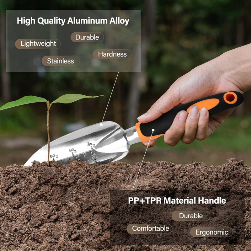 Bộ Dụng Cụ Làm Vườn Bằng Hợp Kim Nhôm Gọn Nhẹ Và Nhẹ Với Tay Cầm Chống Trượt Tiện Dụng