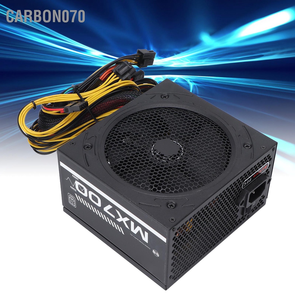 Carbon070 Bộ nguồn máy tính MX700 Desktop Active APFC ATX‑500W khung chủ 200‑240V