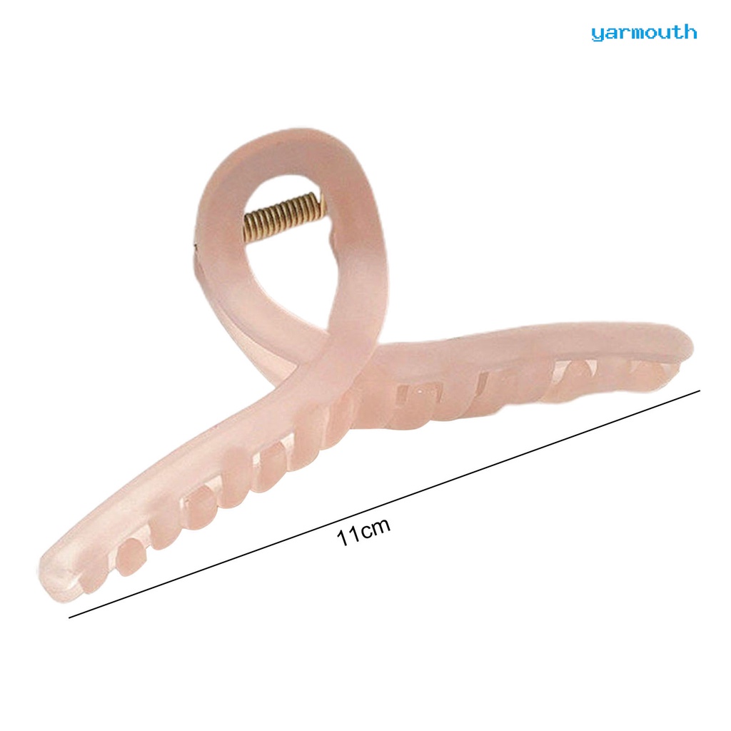 Kẹp Tóc Càng Cua Dạng Lò Xo Rỗng Co Giãn Cố Định Răng Lược Màu Sắc Ngọt Ngào Cho Nữ