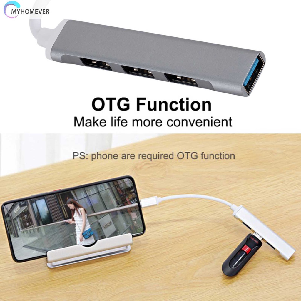 Bộ Chia Cổng USB 3.0 USB 2.0 4 Trong 1 Tiện Dụng