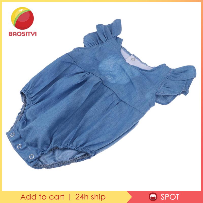 Bộ Áo Liền Quần Tay Bèo Dễ Thương Cho Búp Bê Baosity1