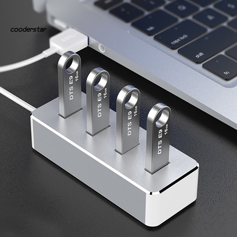 Bộ Chia 4 Cổng Usb 3.0 Tốc Độ Cao Bằng Hợp Kim Nhôm Cho MacBook