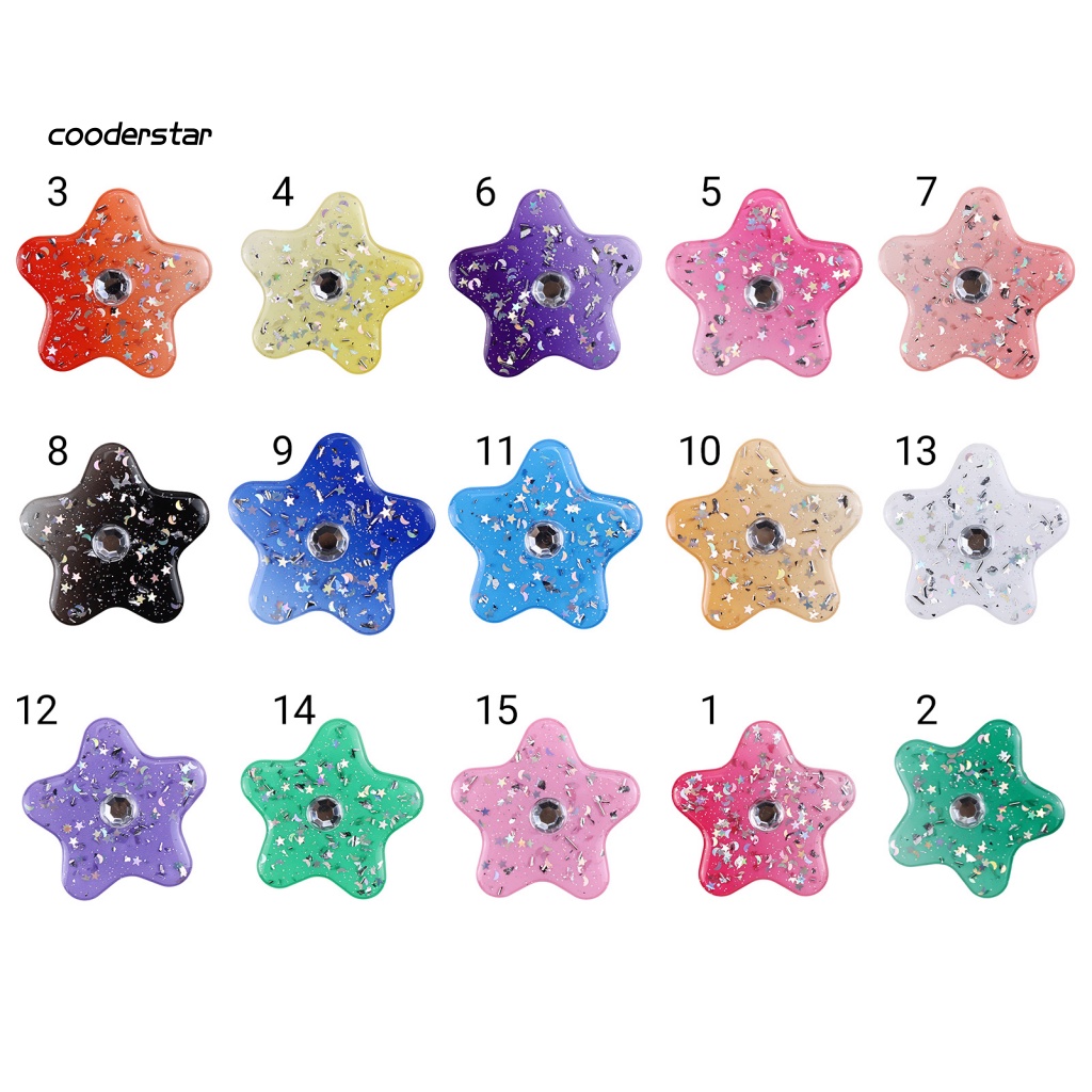 Giá Đỡ Điện Thoại Hình Ngôi Sao Năm Cánh Màu Gradient Đính Đá Lấp Lánh