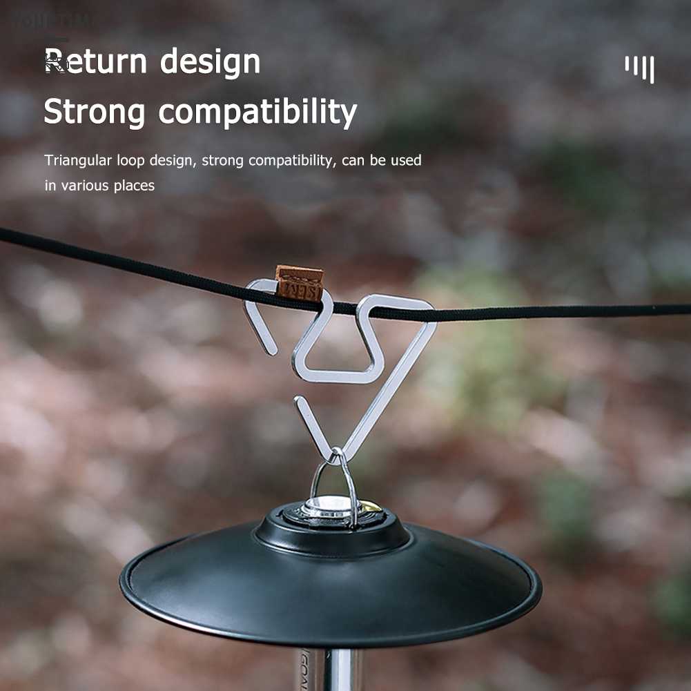 Móc Treo Đèn Cắm Trại Hình Chữ S Tiện Lợi