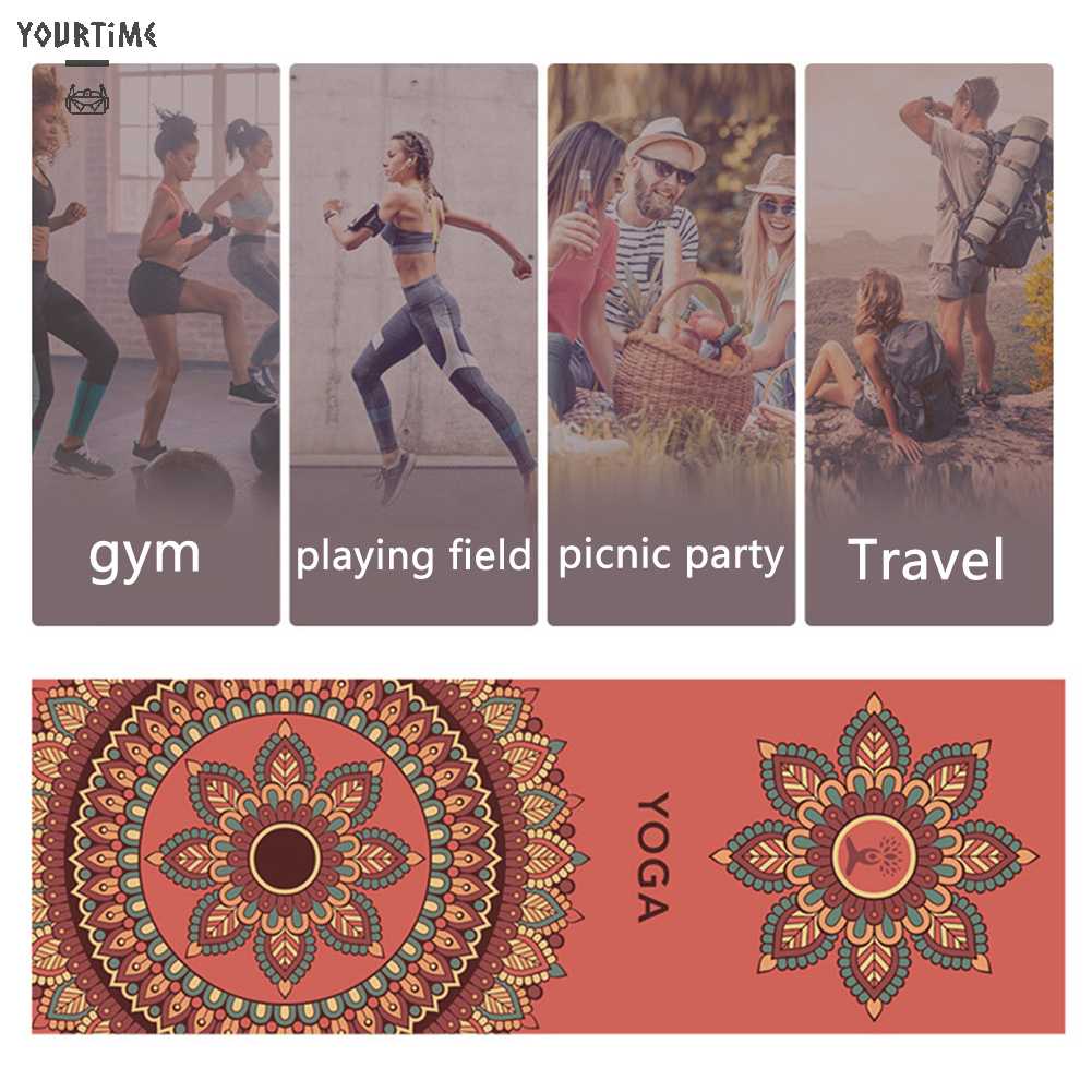 Thảm Tập Yoga Tại Nhà Bằng Sợi Micro Thiết Kế Gấp Gọn Tiện Dụng