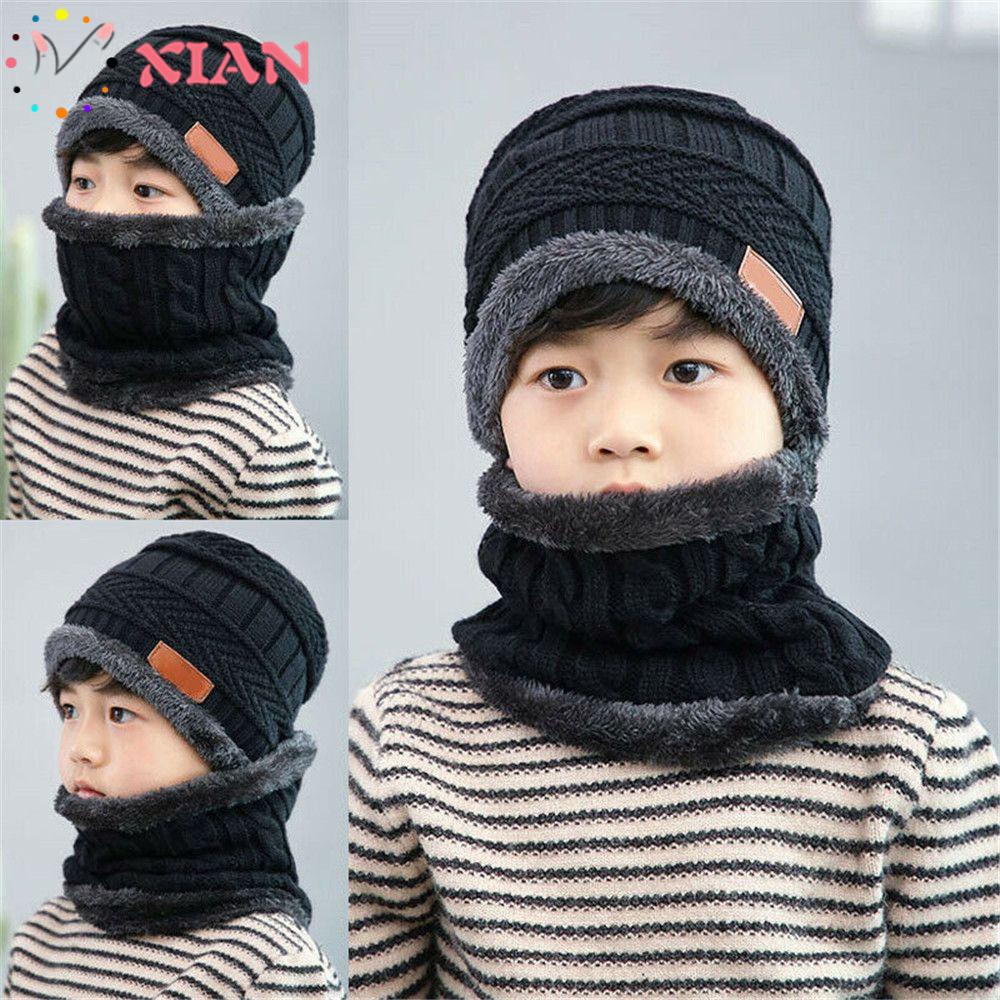 Mũ beanie Kèm Khăn Choàng Mềm Mại Giữ Ấm Mùa Đông