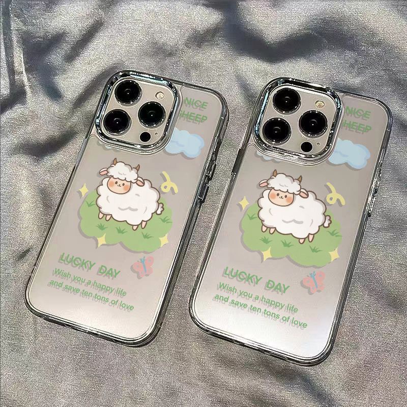✅Ốp Điện Thoại Dẻo Họa Tiết Chú Cừu Dễ Thương Chống Sốc Cho Iphone 14pro 711 13 / 128 4OS9