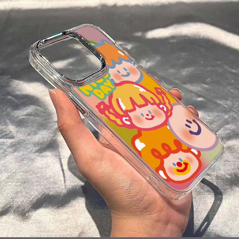 ✅Ốp Điện Thoại Mềm Chống Sốc In Họa Tiết Graffiti Đơn Giản Cho Iphone 14 Pro 13 8 11 12 Max 7 Plus