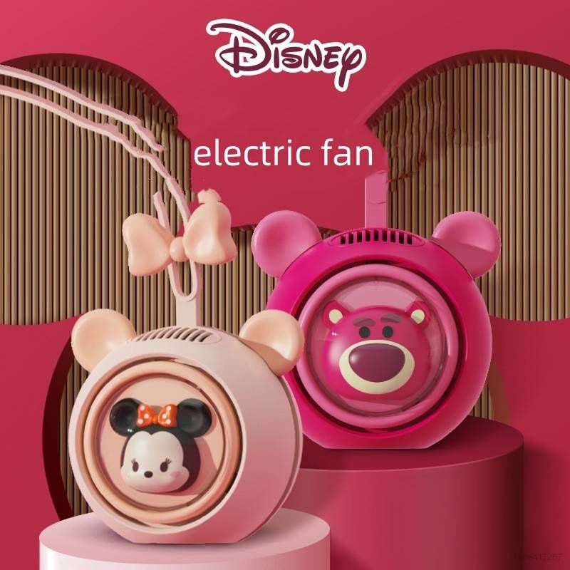 Sy2 Quạt Đeo Cổ Mini Sạc Cổng USB Yên Tĩnh Họa Tiết Hoạt Hình Gấu / Dâu Tây Dễ Thương Cho YS2
