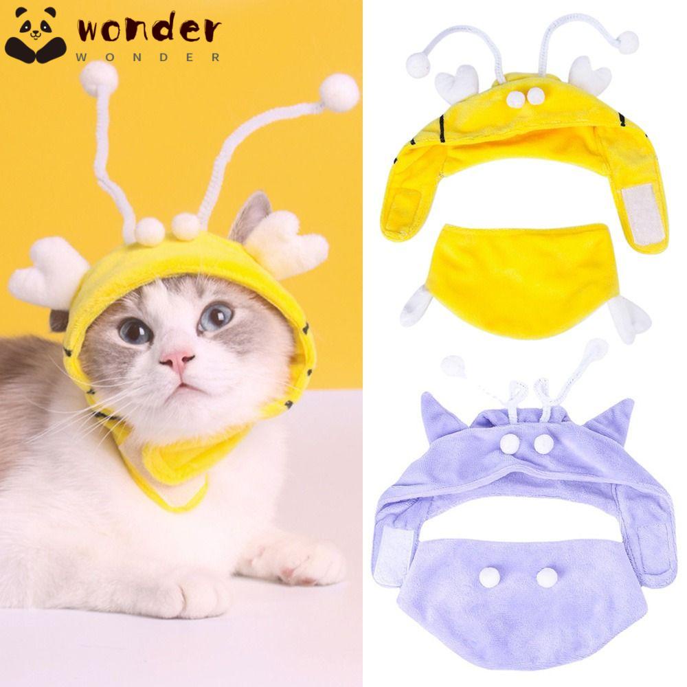 Mũ Trùm Tai Họa Tiết Ngộ Nghĩnh Cho Thú Cưng Ốp