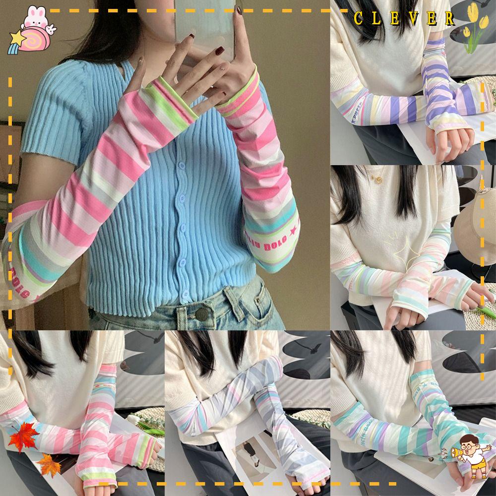 Găng Cánh Tay Chống Nắng Bằng Lụa Mát Tiện Dụng Khi Lái Xe