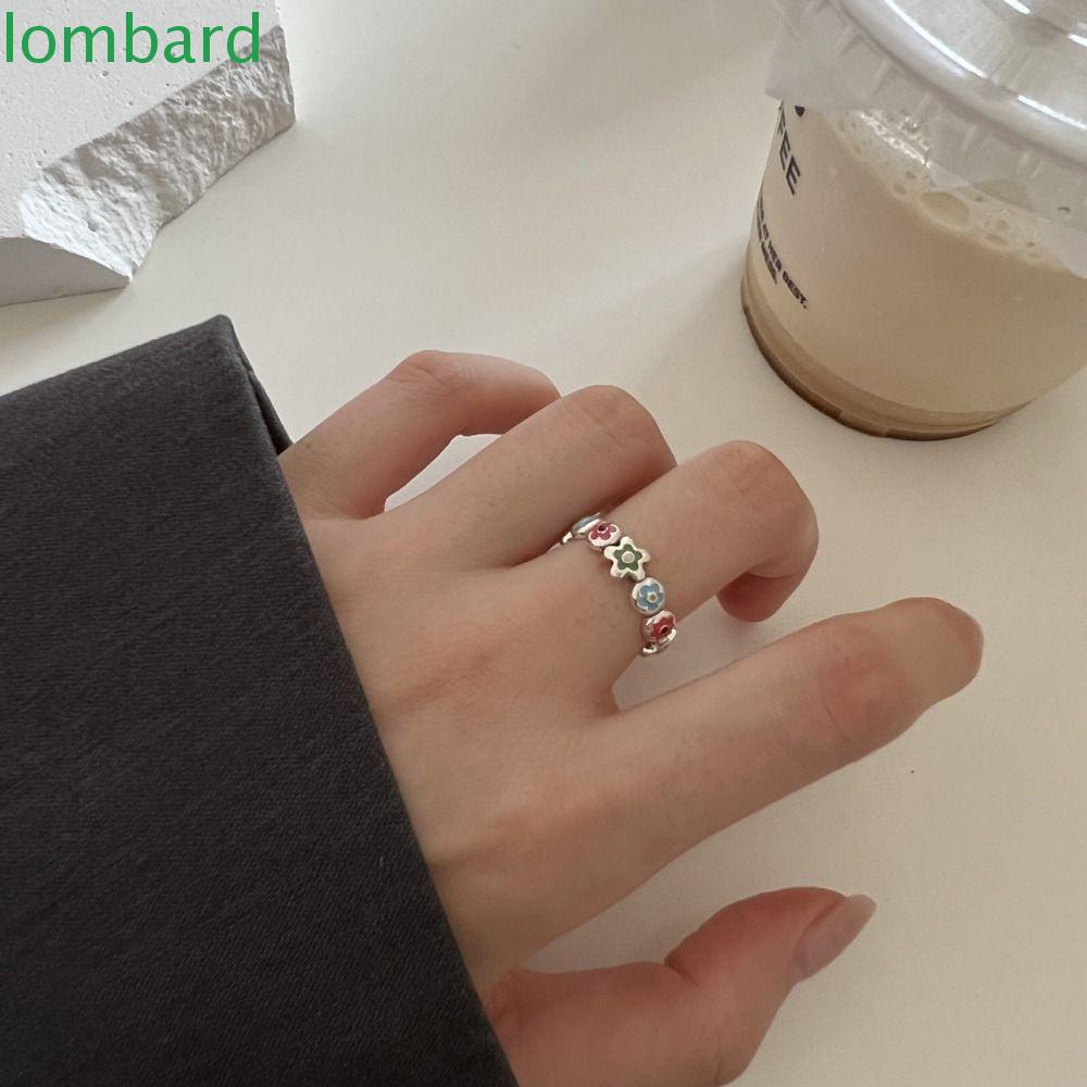 Khuyên Tai Vòng Hở Bằng Hợp Kim Hình Hoa Dầu Nhiều Màu Sắc Thời Trang Cho Nữ