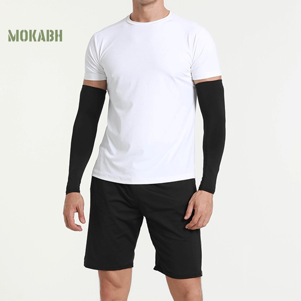 1 Cặp Găng Tay Chống Trượt Bằng Vải Lụa Lạnh Mỏng Độ Co Giãn Cao Màu Sắc Đơn Giản