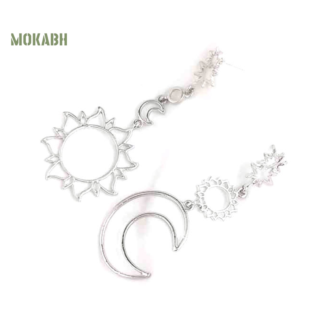 Bông Tai Hình Ngôi Sao Mặt Trăng Phong Cách Boho Thời Trang Cho Nữ