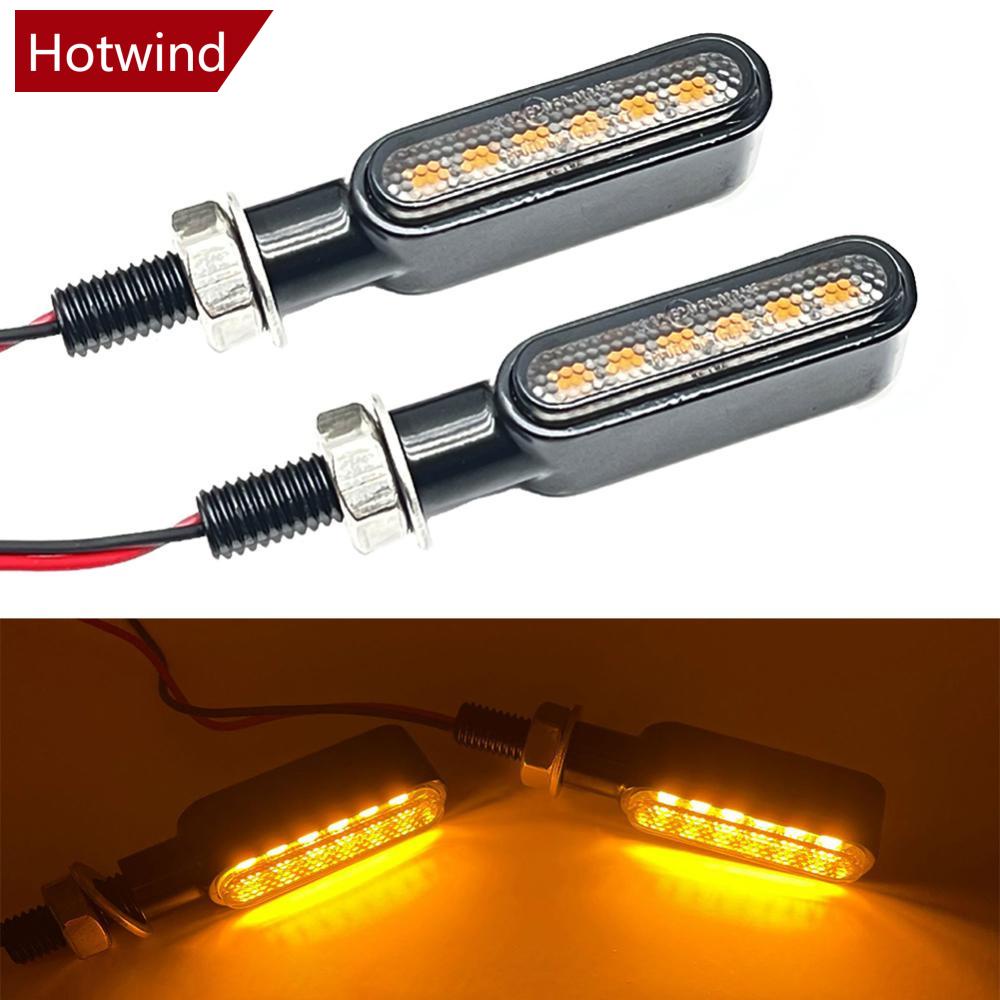 Set 2 Đèn Xi Nhan Mini 6 Bóng LED Màu Hổ Phách C4Q9 Thông Dụng Cho Xe Mô Tô