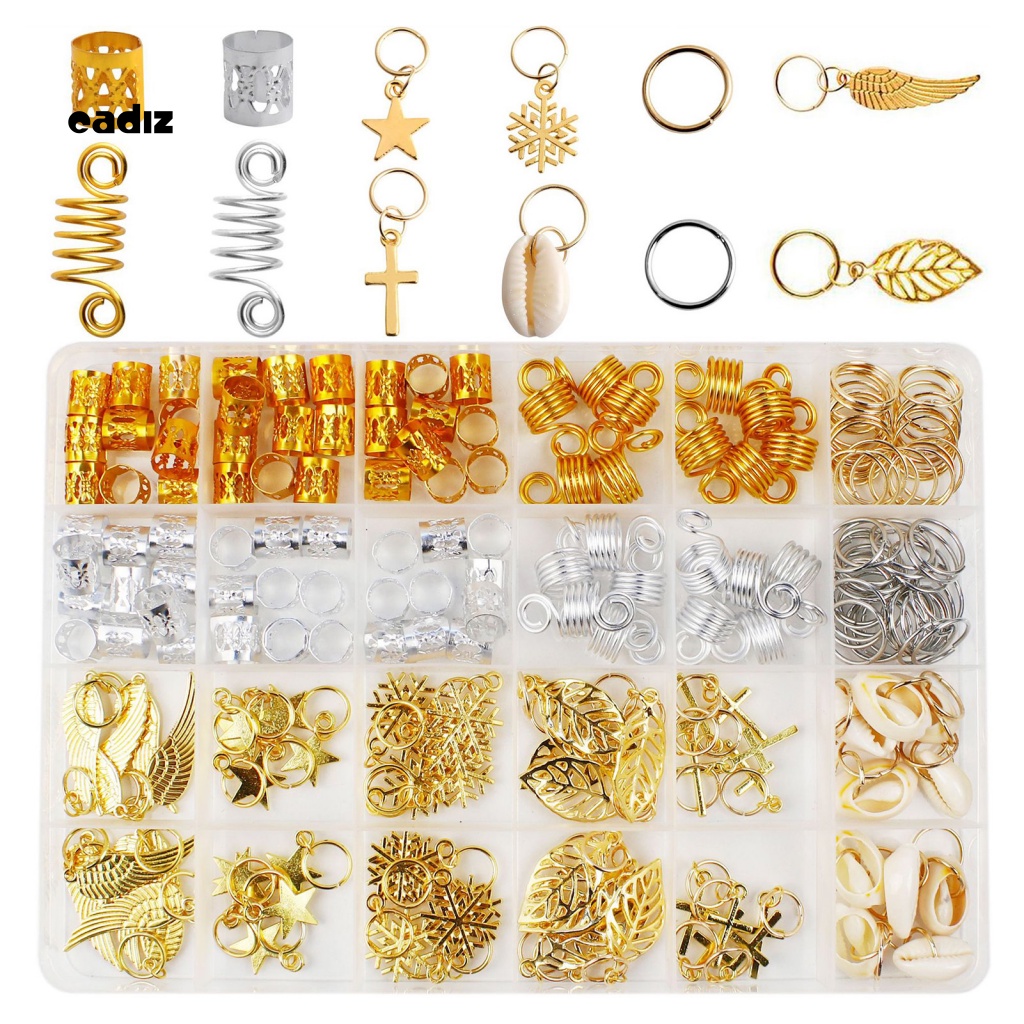 Hộp 220 Hạt Bện Tóc Nhiều Kiểu Độc Đáo Dùng Trang Trí Tiệc