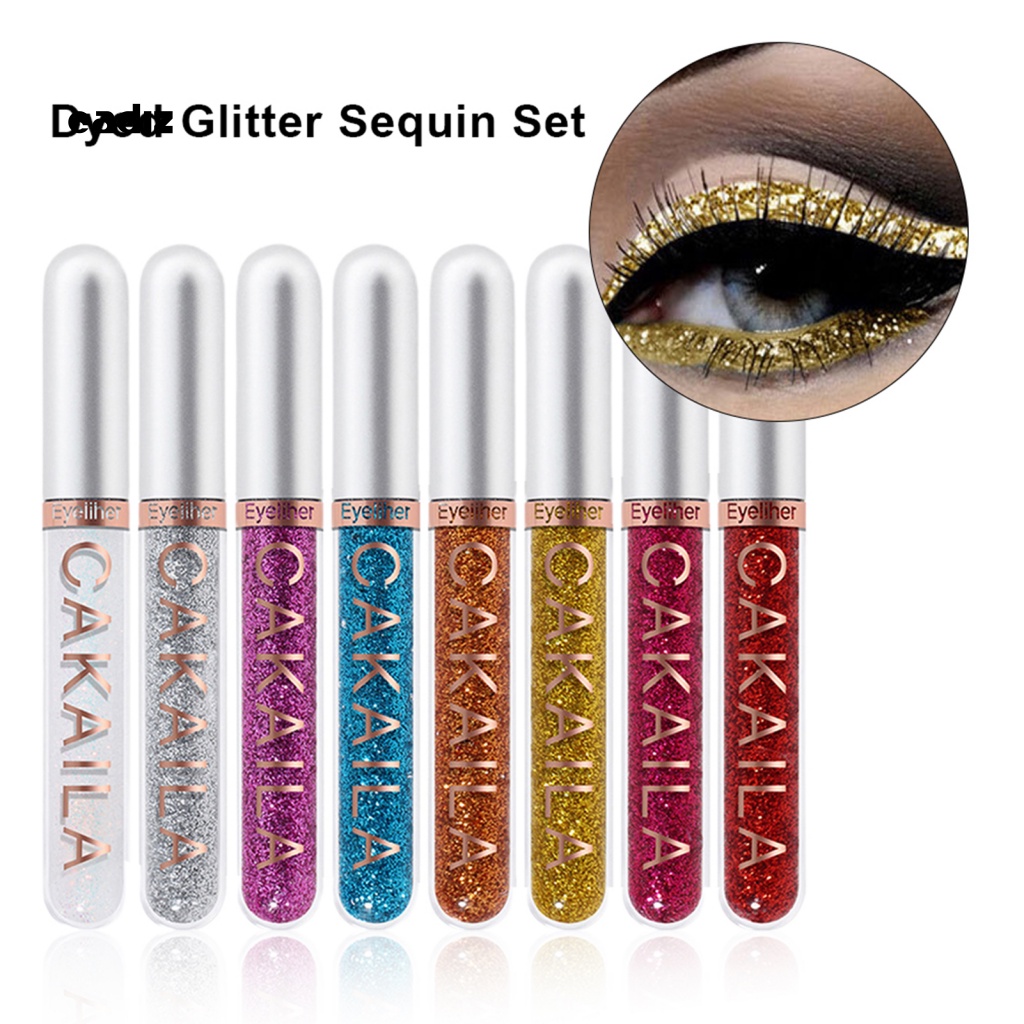 Set 8 Bút Kẻ Mắt Dạng Lỏng 2.5ML Chống Nước Đa Năng Tiện Dụng