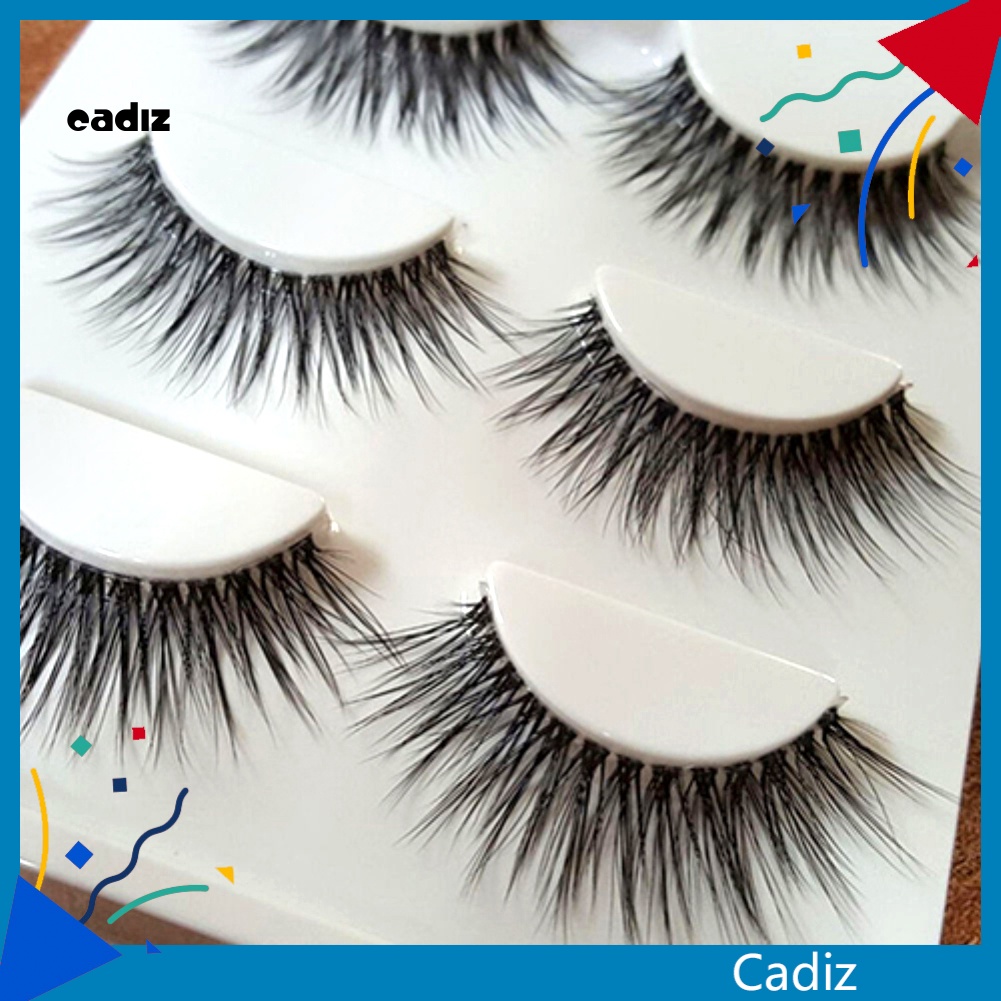 Bộ 3 Cặp Lông Mi Giả 3D Dày Tự Nhiên