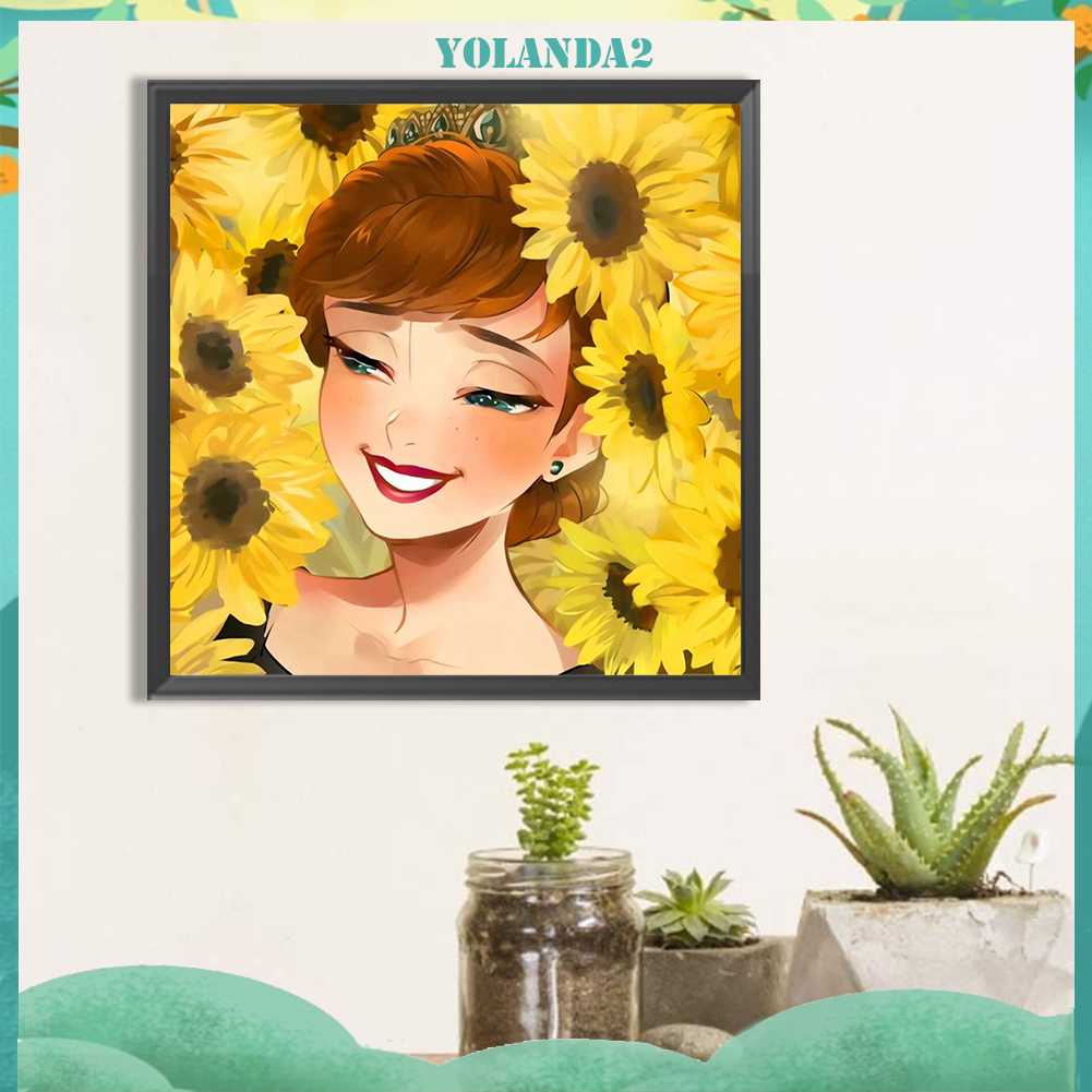 Tranh Đính Đá Kim Cương Toàn Bộ 5D DIY Hình Vẽ Công Chúa