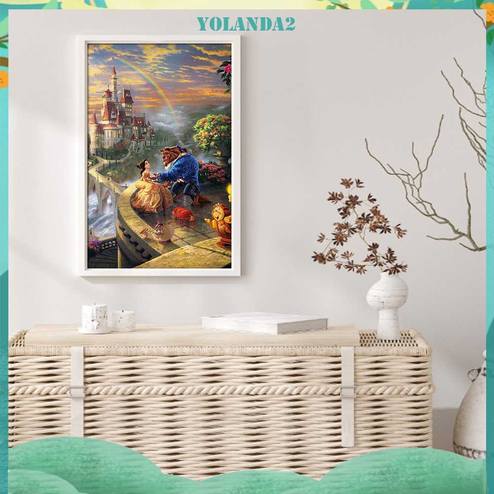 Bộ Tranh Đính Đá 5D Họa Tiết Hoạt Hình Độc Đáo DIY Dùng Trang Trí Nhà Cửa