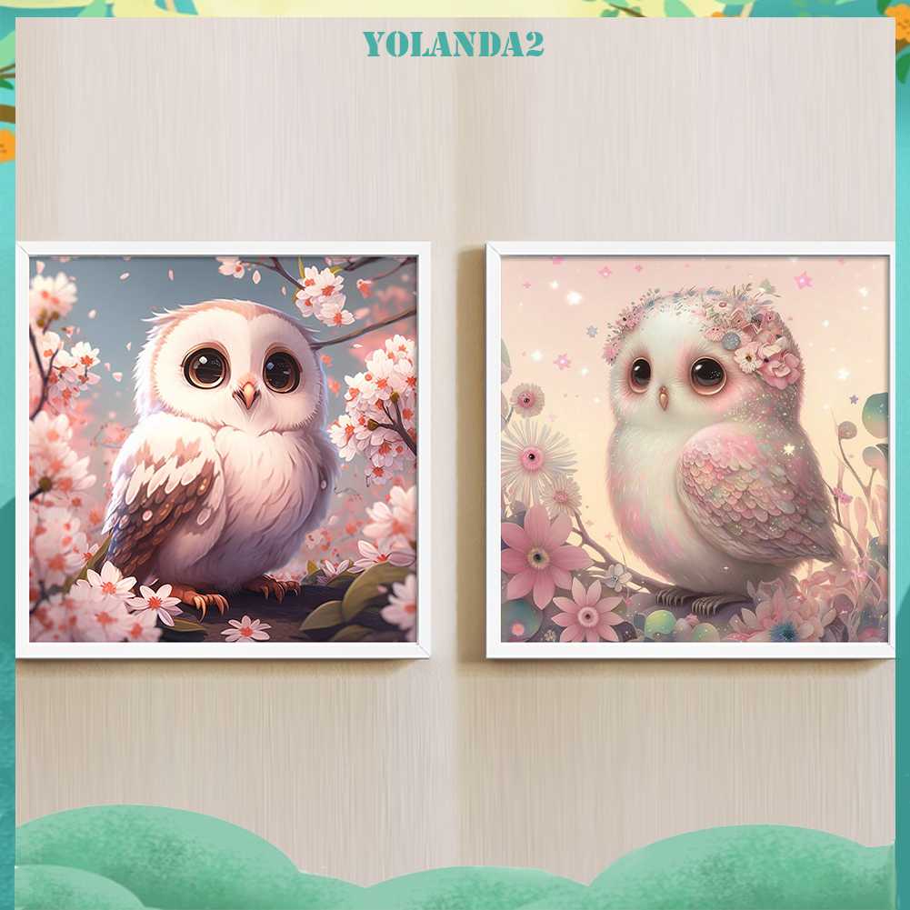 Tranh Đính Đá Kim Cương Toàn Bộ 5D DIY Hình Vẽ Con Cú