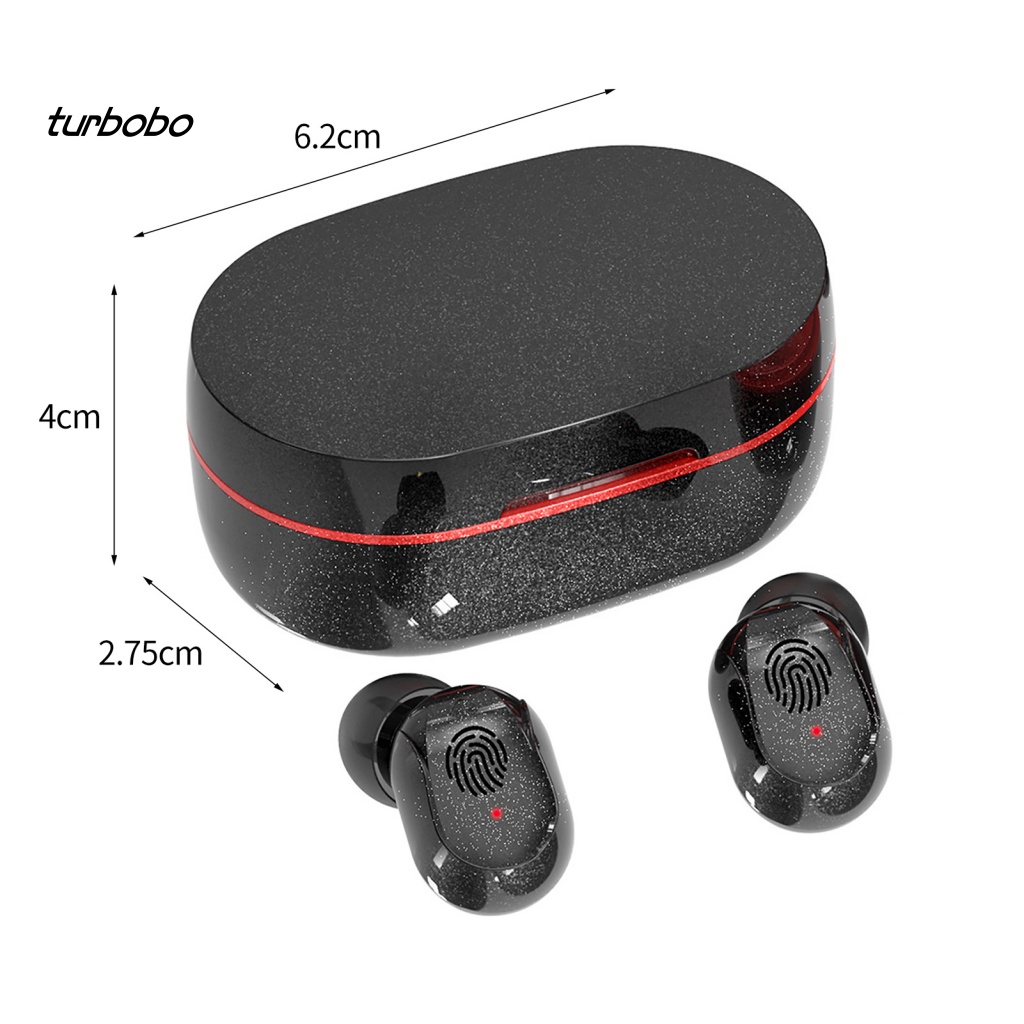 Tai Nghe Thể Thao Không Dây Bluetooth 5.0 Chống Nước IPX5 Màn Hình LED Cảm Ứng Vân Tay Và Phụ Kiện