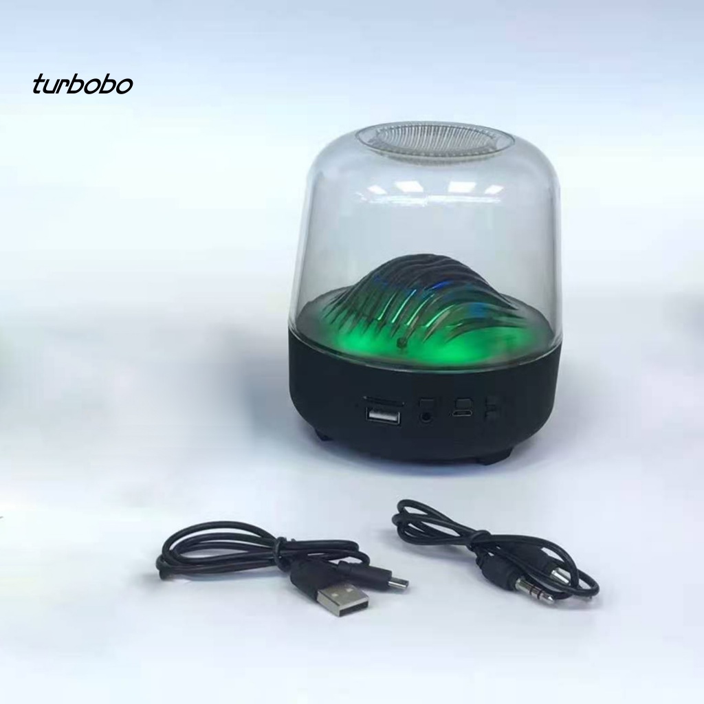 Loa Bluetooth 5.0 Trong Suốt Có Đèn Nhiều Màu Và Phụ Kiện