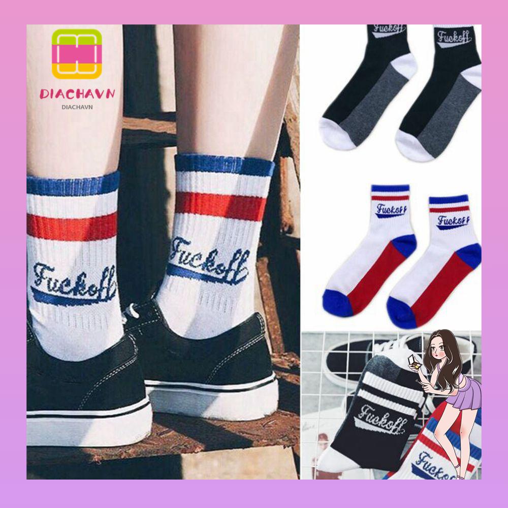 Vớ Cotton Unisex Phong Cách Harajuku Cá Tính