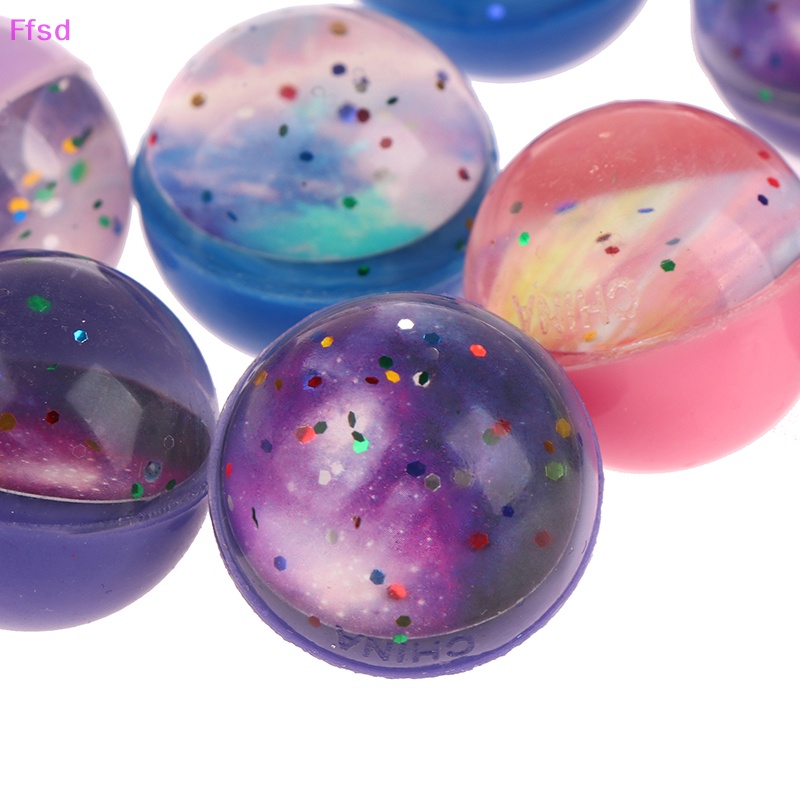 Bộ 5 Quả Cầu Nảy Đàn Hồi 32mm Hình Ngôi Sao / Trứng / Trứng Đồ Chơi