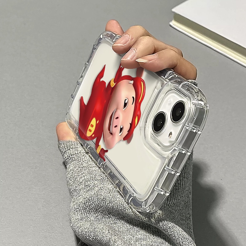 Ốp Điện Thoại Silicon TPU Mềm Chống Sốc In Hình Chú Heo Dễ Thương Cho IPhone 14 13 11 12 Pro XS Max X XR 7 + 8 Plus