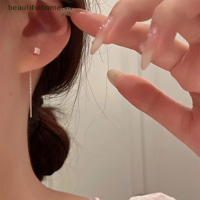 1 Đôi Bông Tai Dáng Dài Hình Giọt Nước Thời Trang Cho Nữ