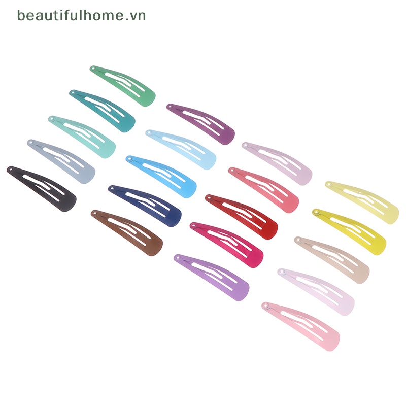 Set 20 Kẹp Tóc Màu Sắc Kẹo Ngọt Xinh Xắn Dành Cho Nữ