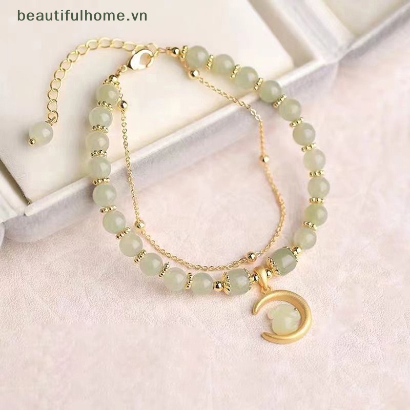 [beautifulhome] Vòng Tay Chuỗi Hạt Mặt Hình Thỏ May Mắn Thời Trang Mới Năm 2023 Làm Quà Sinh Nhật Cho Bạn Nữ [beauty]