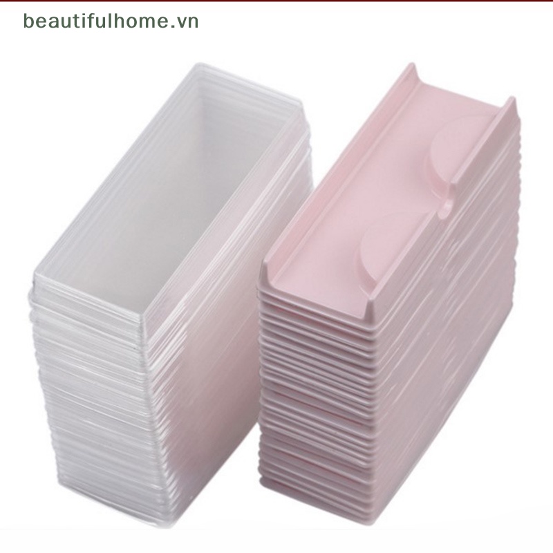 Bộ 50 Khay Đựng Lông Mi Giả Hình Tam Giác Bằng Nhựa Trong Suốt