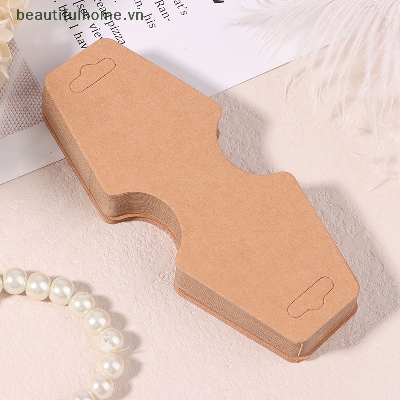 Set 50 Bảng Giấy Trưng Bày Vòng cổ / Thẻ Trang Sức Tiện Dụng