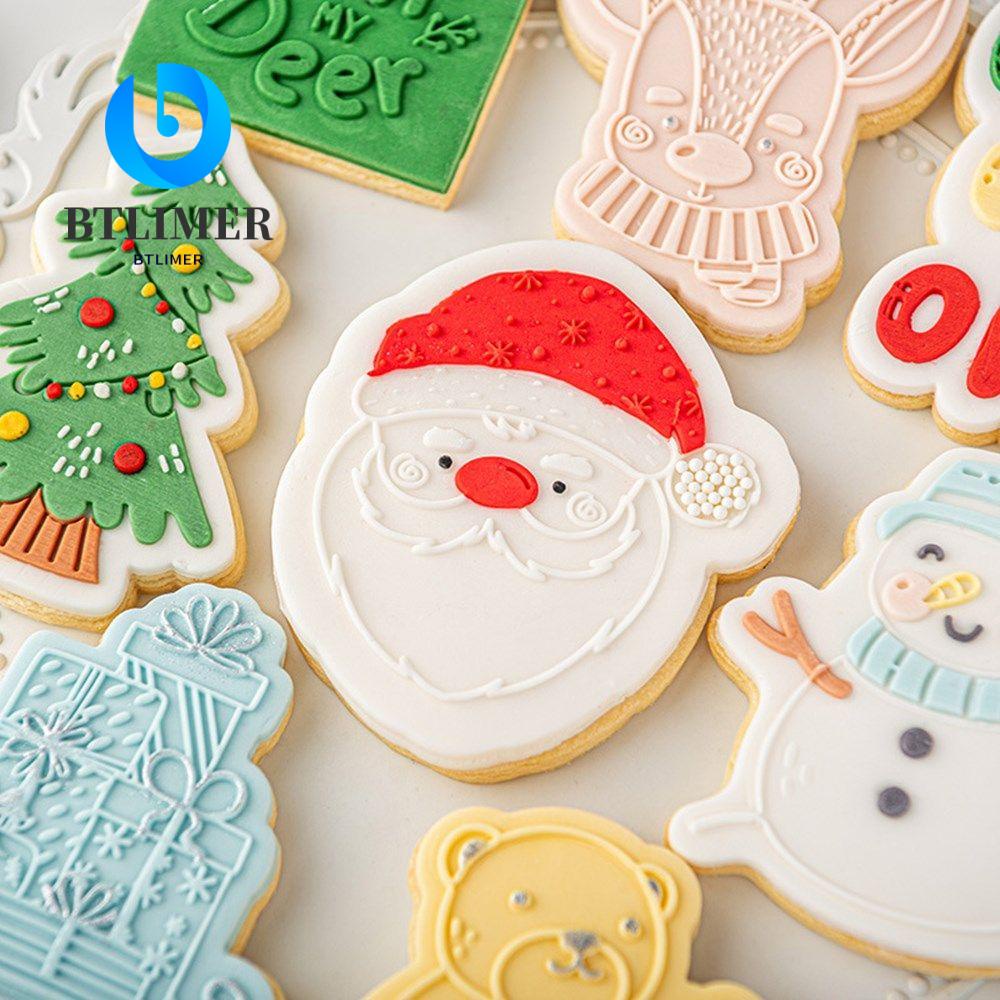 Khuôn Dập Nổi Tạo Hình Trang Trí Bánh Quy Chủ Đề Giáng Sinh