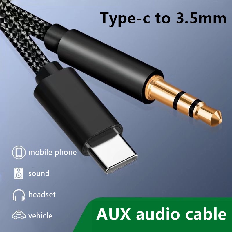 Dây Cáp Chuyển Đổi Âm Thanh Aux Type-C USB-C Sang Giắc Cắm 3.5mm Cho Điện Thoại Di Động