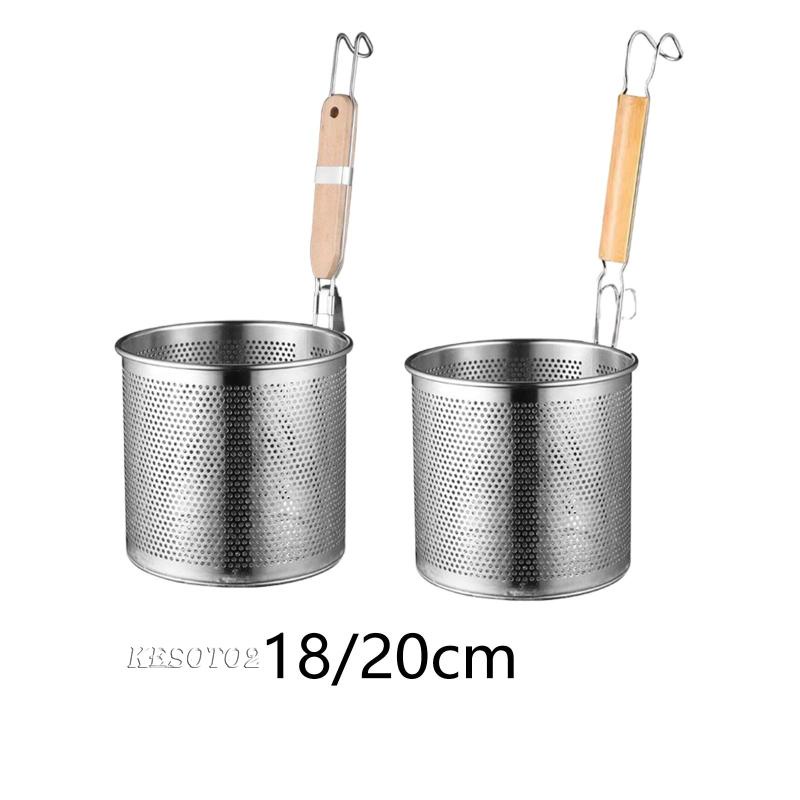 Rổ Lưới Bằng Thép Không Gỉ Kesoto2 Dùng Chiên Mì Ý Tiện Dụng