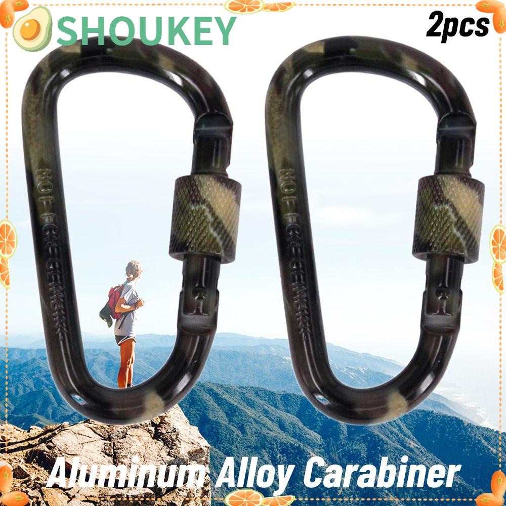 Set 2 Móc Khóa Leo Núi Bằng Hợp Kim Màu Đen