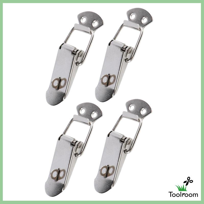 Set 4 Chốt Lò Xo Mini Bằng Thép Không Gỉ Chuyên Dụng Cho Hộp Nội Thất Trong Nhà