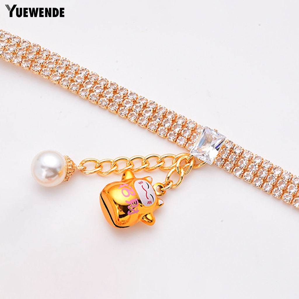Vòng Cổ Đính Pha Lê Giả Đa Năng Dễ Thương Cho Thú Cưng